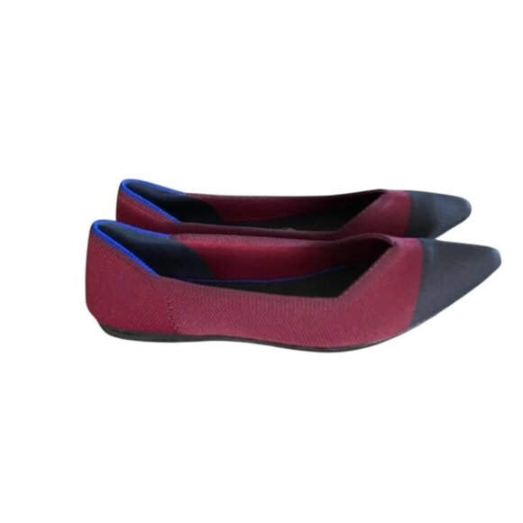 Rothy's Crimson Cap Toe Flats 8 - Picture 1 of 7